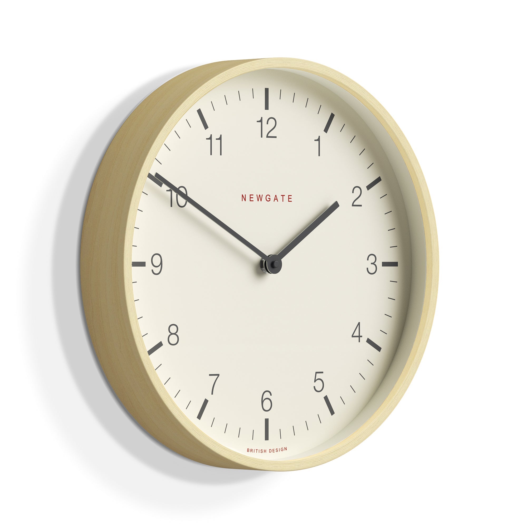 Newgate Mr Clarke Clock Pale Wood Arabic Dial 28 V398-NGMRC159PLY28