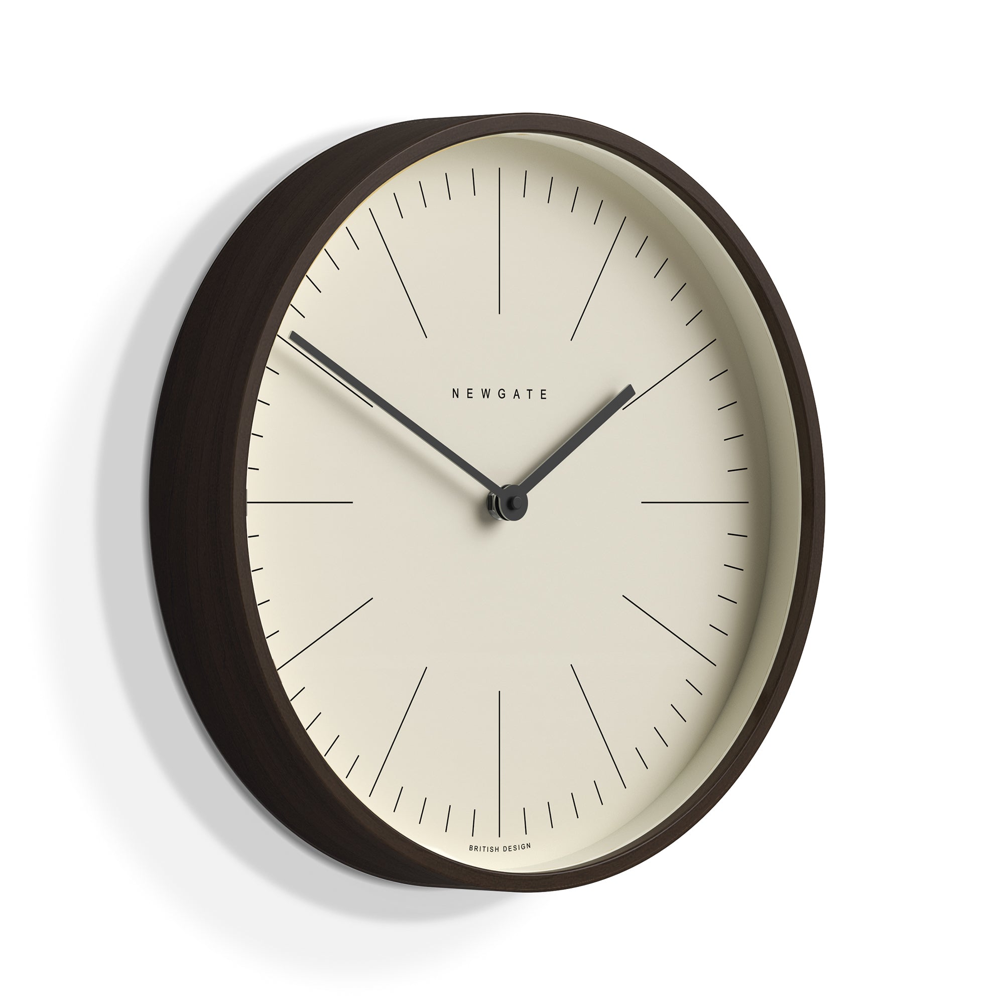 Newgate Mr Clarke Clock Dark Wood Marker Dial 28 V398-NGMRC160DPLY28