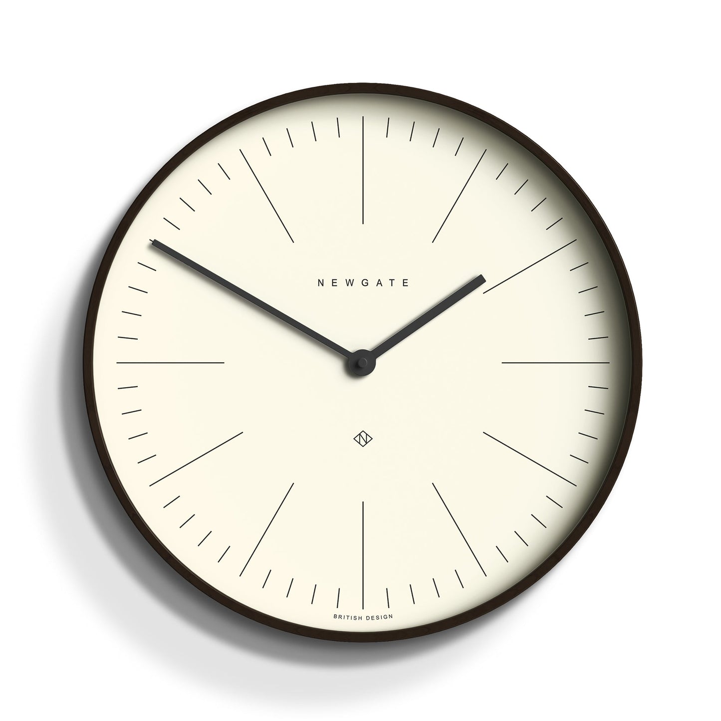 Newgate Mr Clarke Clock Dark Wood Marker Dial V398-NGMRC160DPLY40