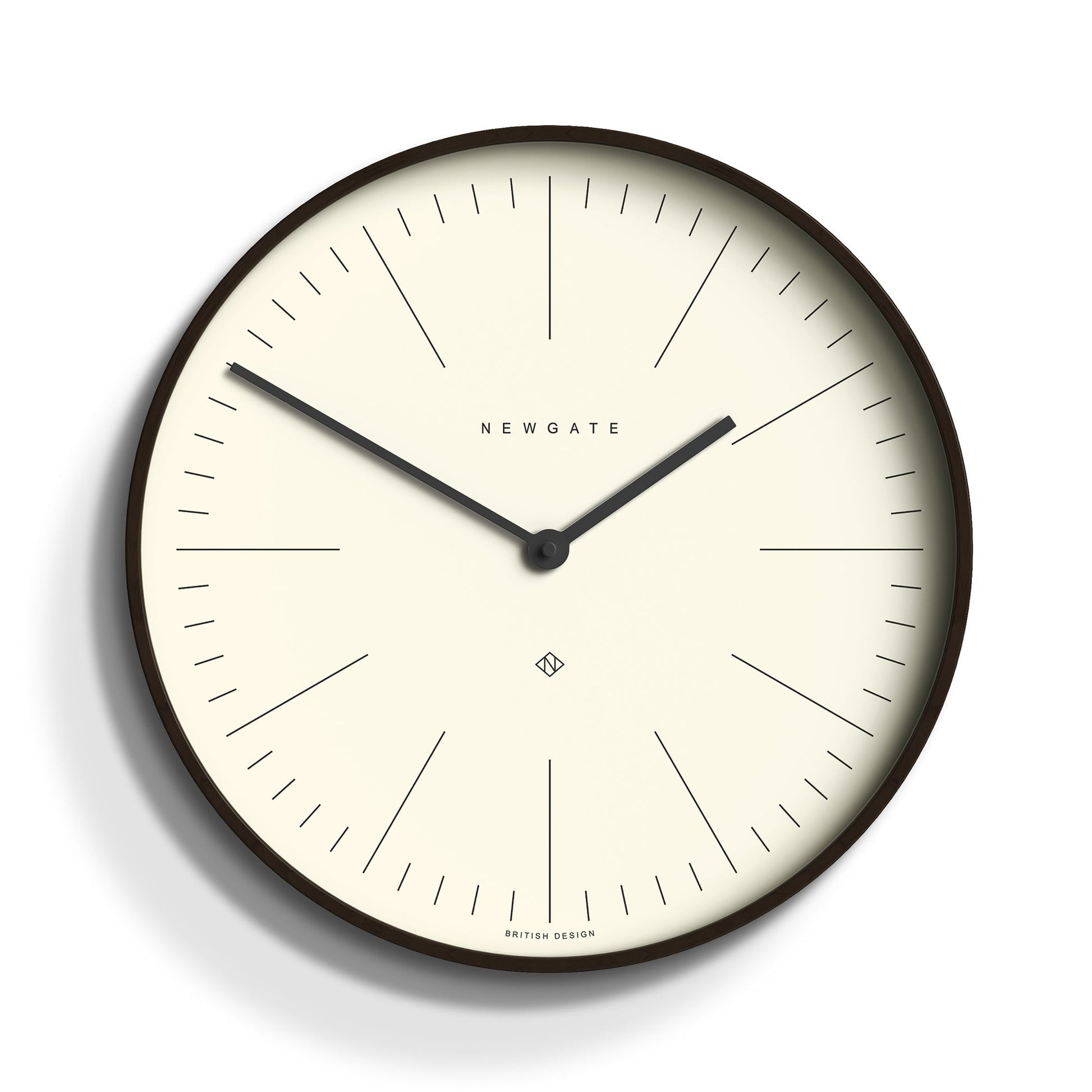 Newgate Mr Clarke Clock Dark Wood Marker Dial V398-NGMRC160DPLY40