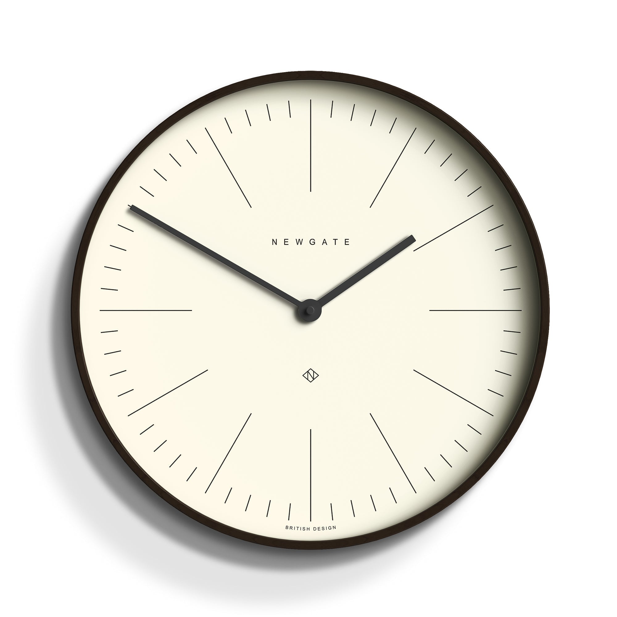 Newgate Mr Clarke Clock Dark Wood Marker Dial V398-NGMRC160DPLY40