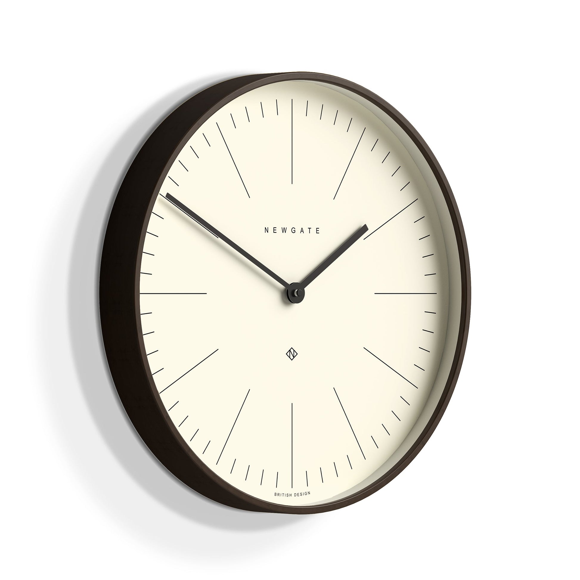 Newgate Mr Clarke Clock Dark Wood Marker Dial V398-NGMRC160DPLY40