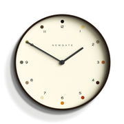 Newgate Mr Clarke Clock Dark Wood Dot Dial 40 V398-NGMRC161DPLY40