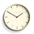 Newgate Mr Clarke Clock Pale Wood Dot Dial V398-NGMRC161PLY40