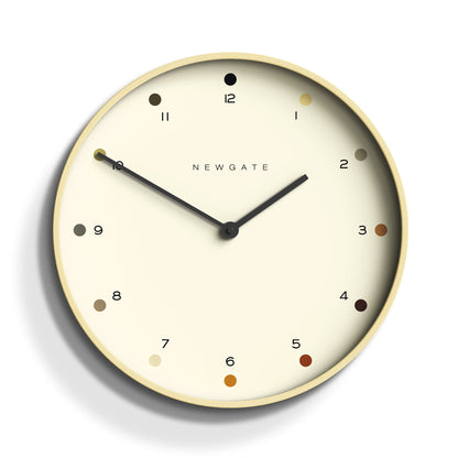 Newgate Mr Clarke Clock Pale Wood Dot Dial V398-NGMRC161PLY40