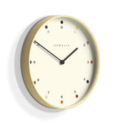 Newgate Mr Clarke Clock Pale Wood Dot Dial V398-NGMRC161PLY40