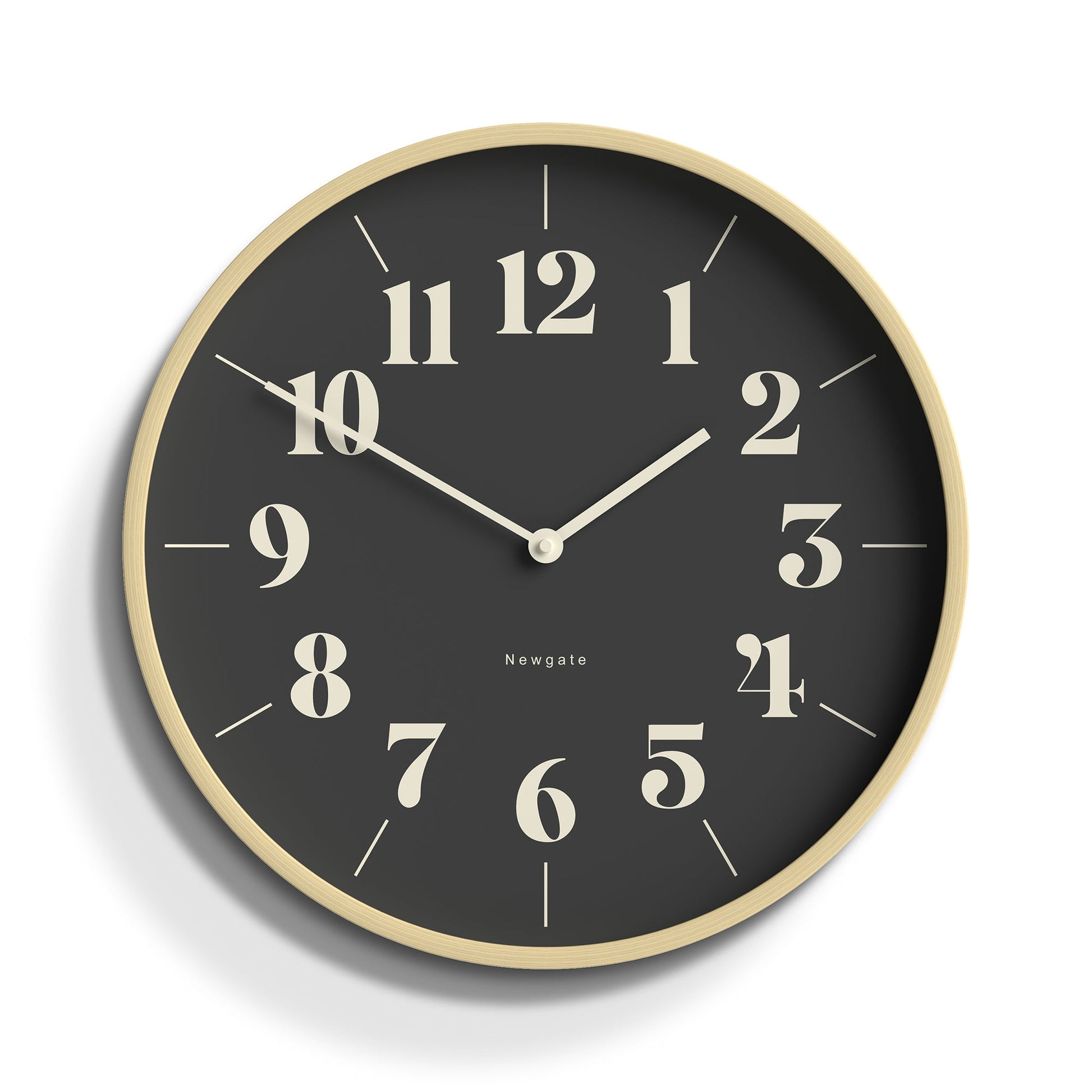 Newgate Mr Clarke Clock Pale Wood Reverse Hopscotch Dial V398-NGMRC307PLY40