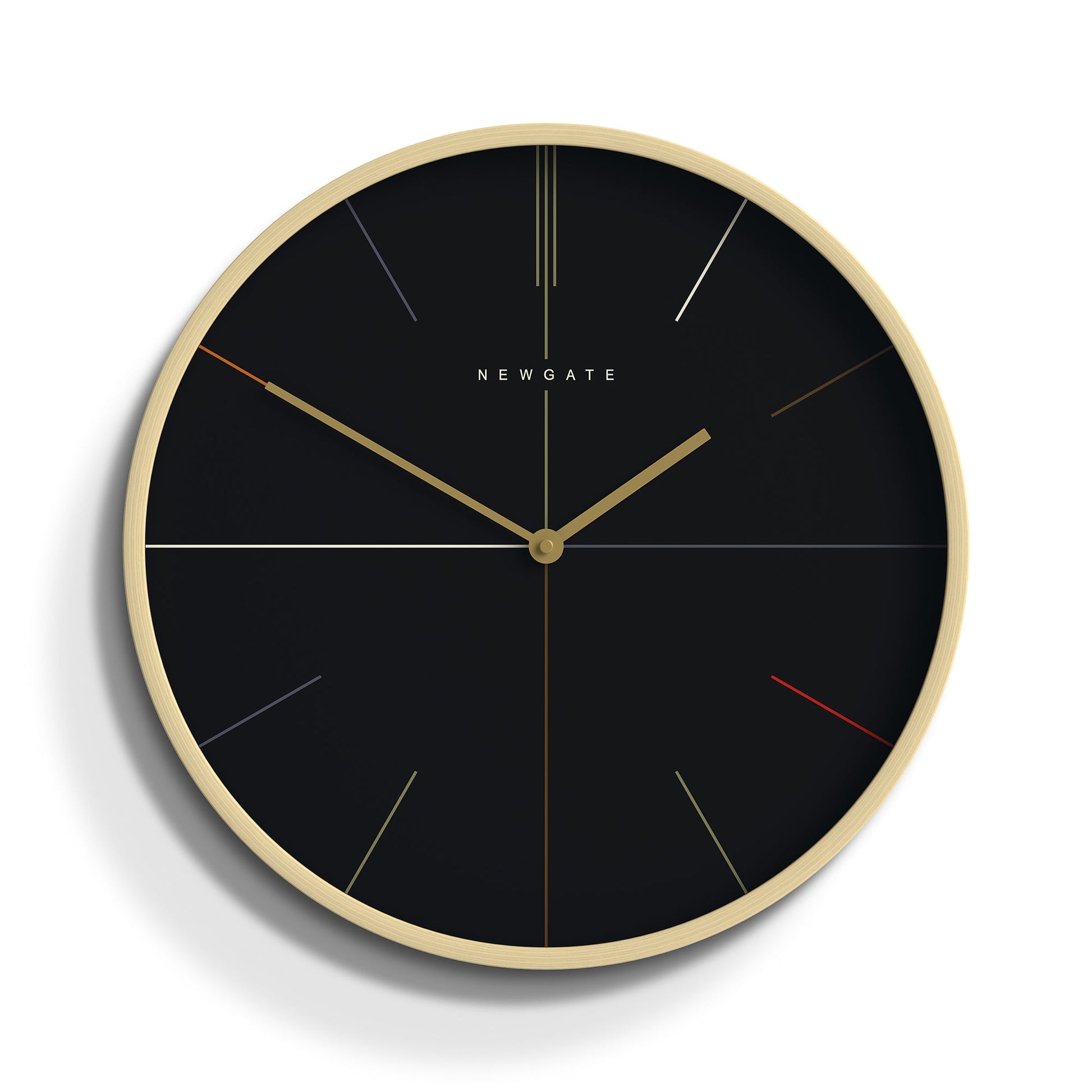 Newgate Mr Clarke Clock Pale Wood Reverse Hockey Dial V398-NGMRC336PLY40