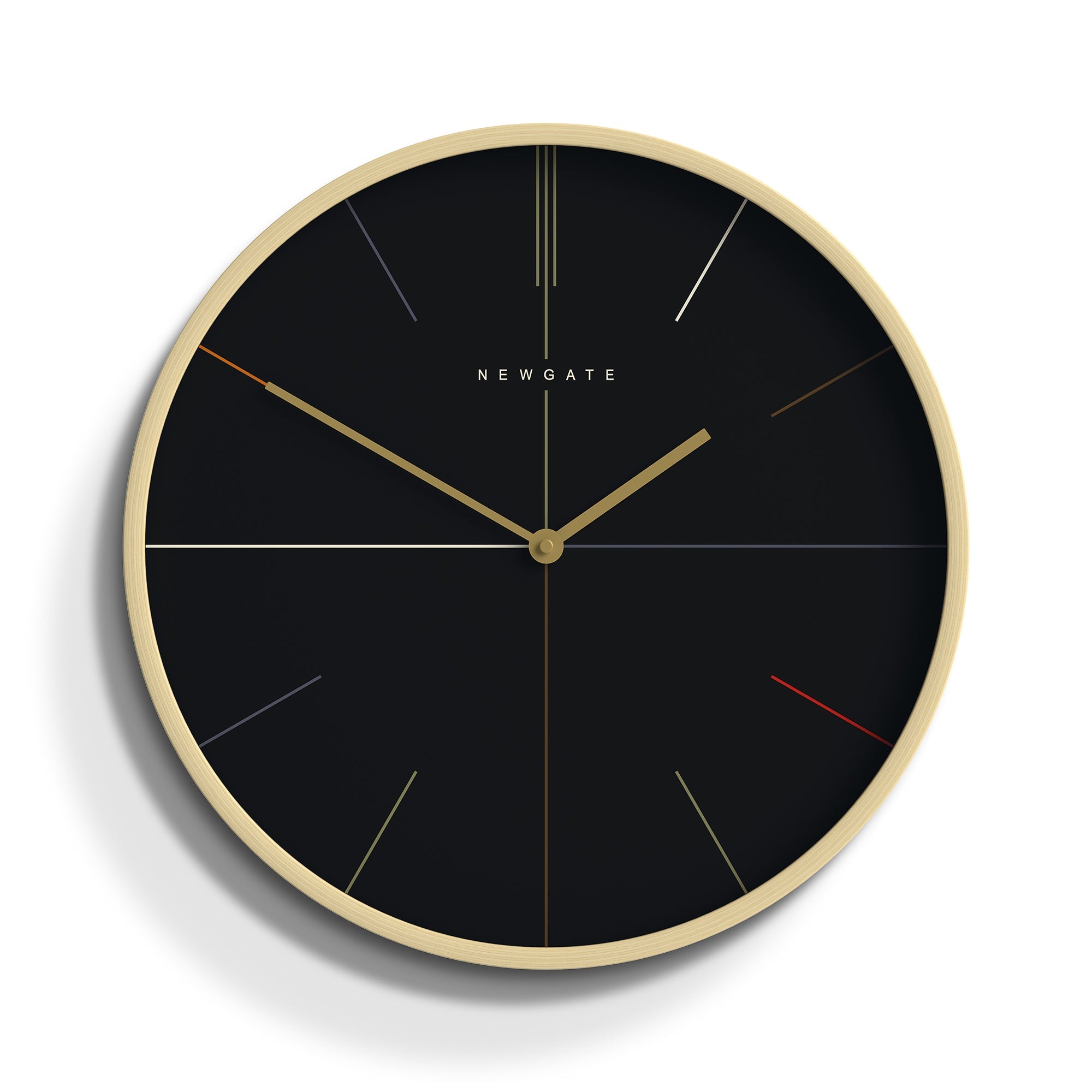 Newgate Mr Clarke Clock Pale Wood Reverse Hockey Dial V398-NGMRC336PLY40