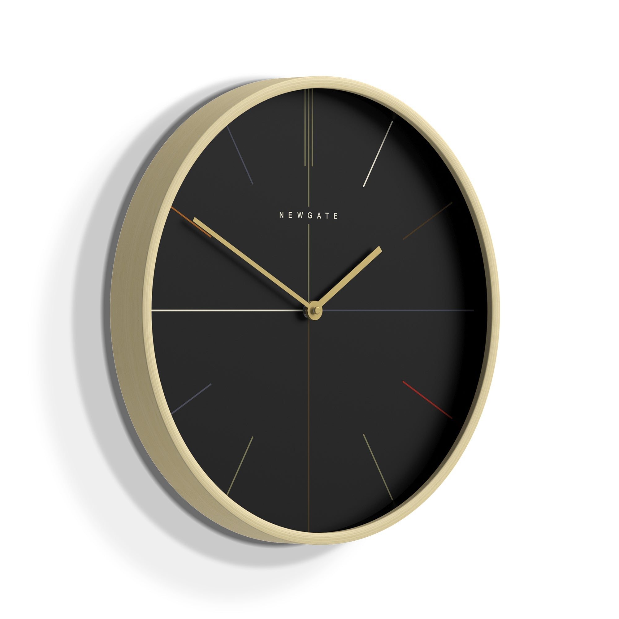 Newgate Mr Clarke Clock Pale Wood Reverse Hockey Dial V398-NGMRC336PLY40