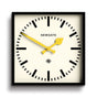 Newgate Number Five Wall Clock Black Yellow Hands V398-NGNUMFIV390KCY