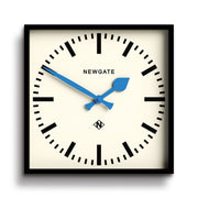 Newgate Number Five Wall Clock Black Blue Hands V398-NGNUMFIV390KICE