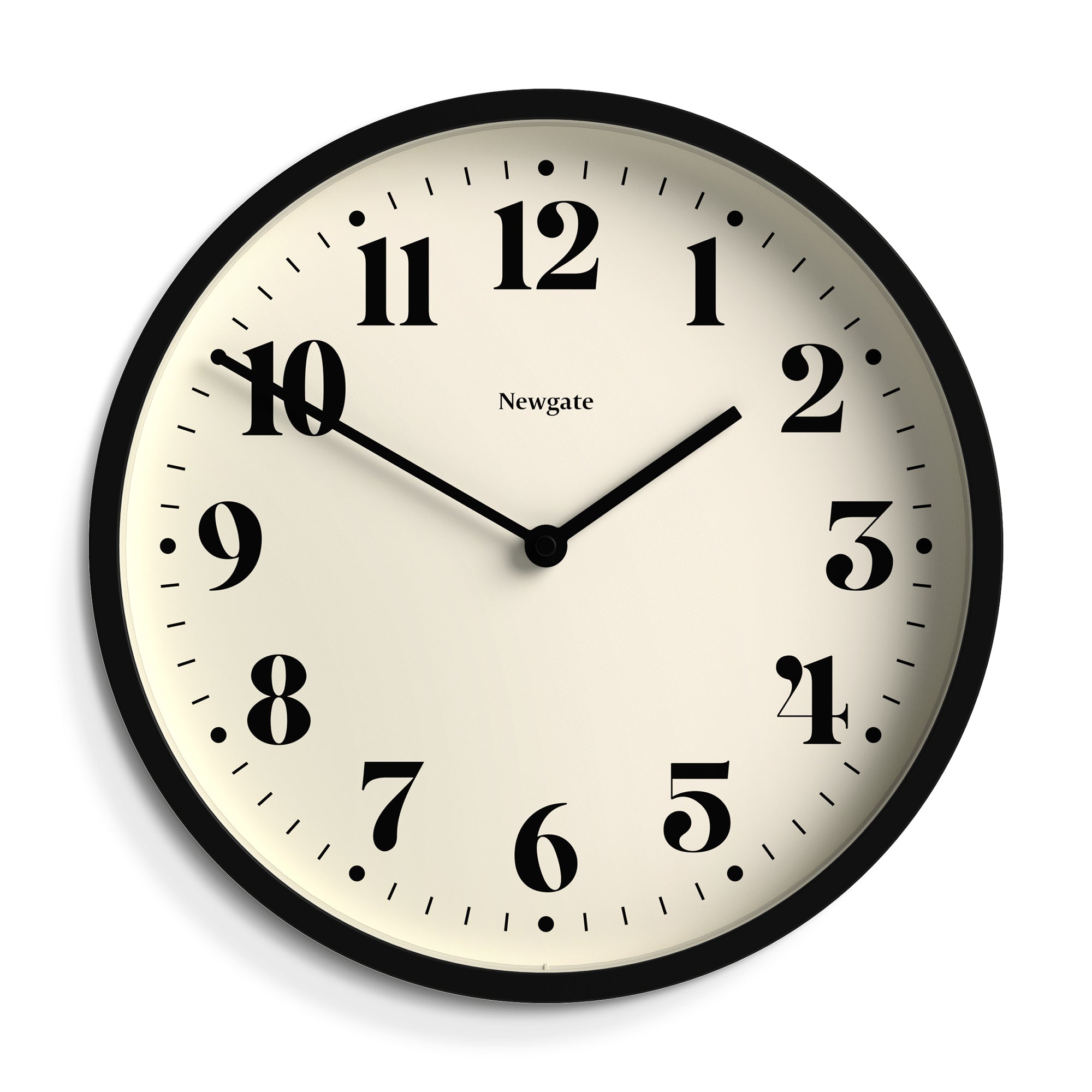 Newgate Number Four Wall Clock Matte Black V398-NGNUMFOU240K
