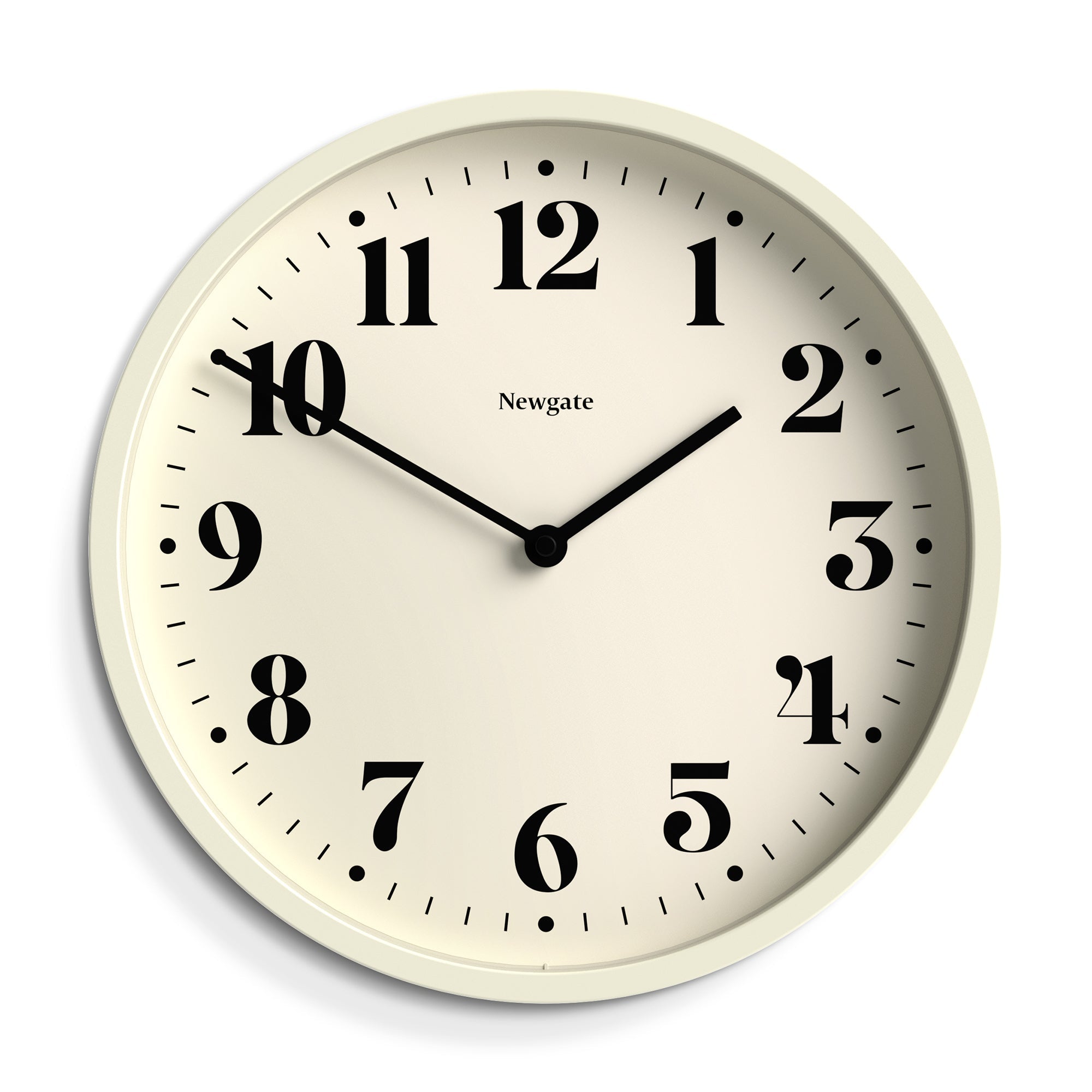 Newgate Number Four Wall Clock Matte Linen White V398-NGNUMFOU240LW