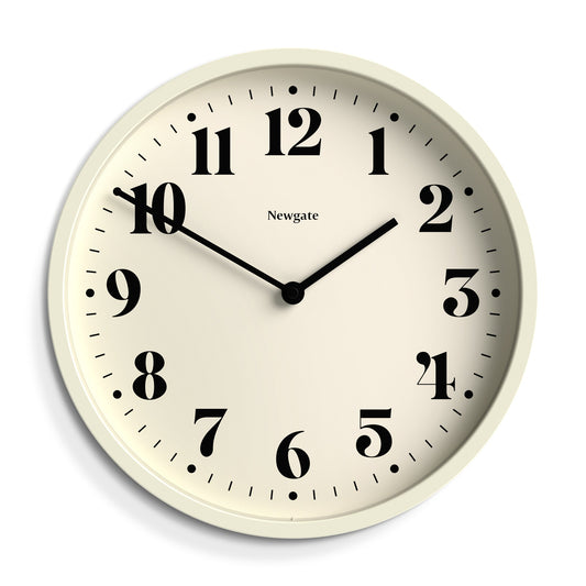 Newgate Number Four Wall Clock Matte Linen White V398-NGNUMFOU240LW