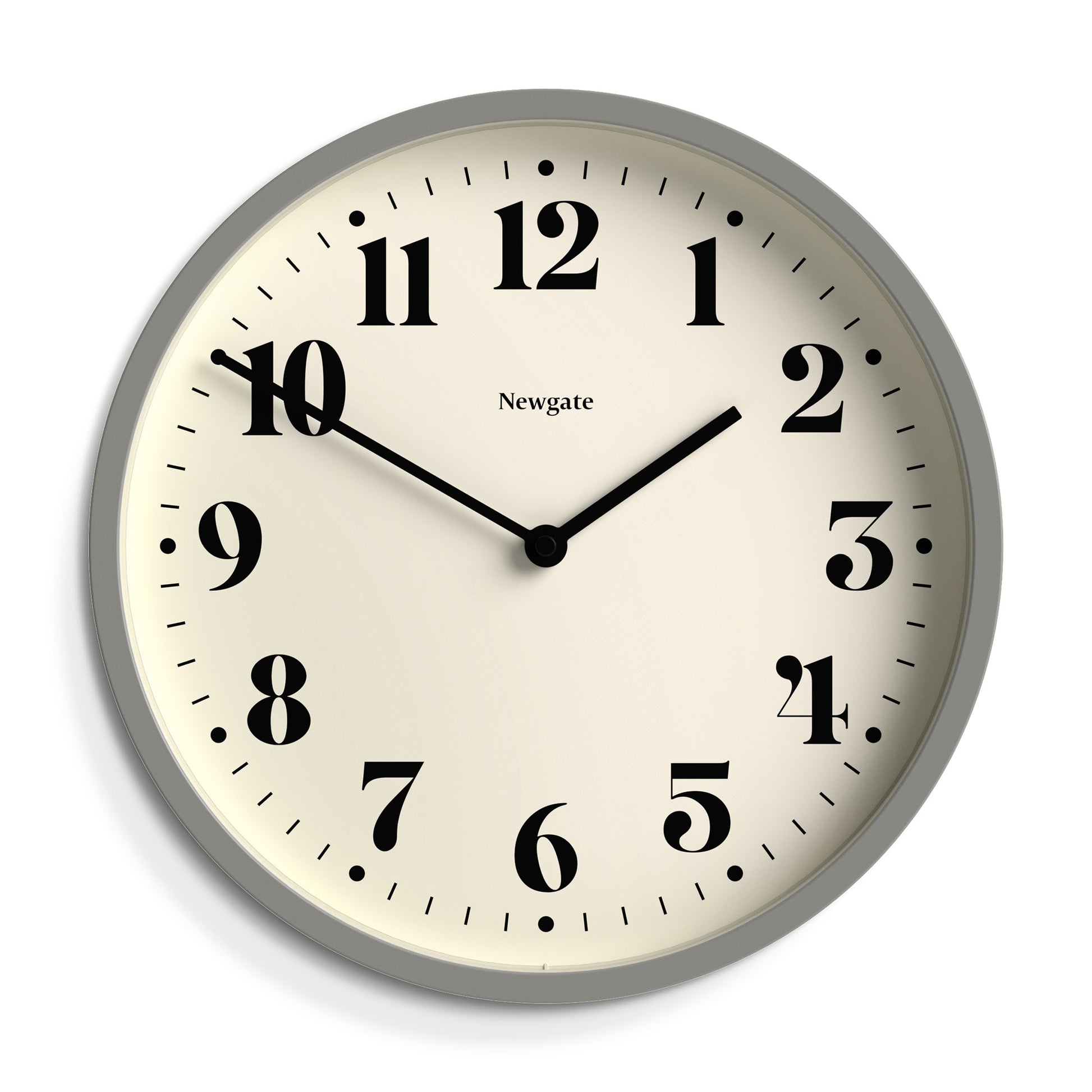 Newgate Number Four Wall Clock Matte Posh Grey V398-NGNUMFOU240PGY