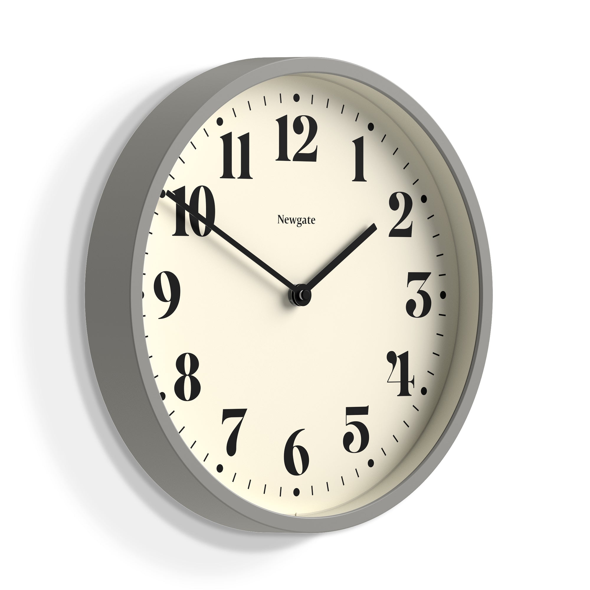 Newgate Number Four Wall Clock Matte Posh Grey V398-NGNUMFOU240PGY