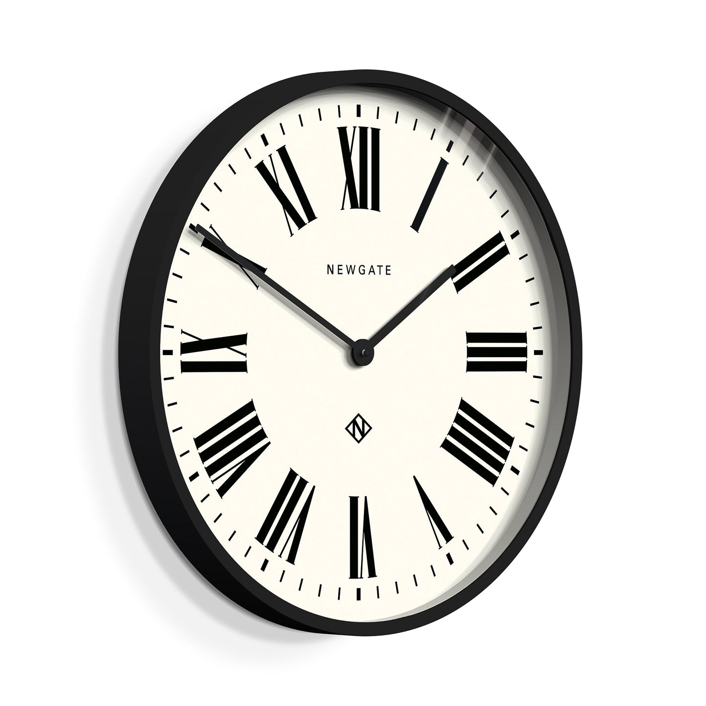 Newgate Number One Clock Italian Black V398-NGNUMONE148K