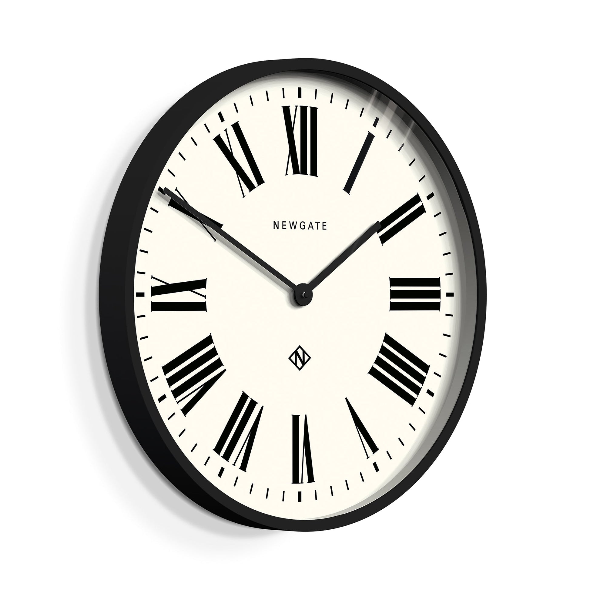 Newgate Number One Clock Italian Black V398-NGNUMONE148K