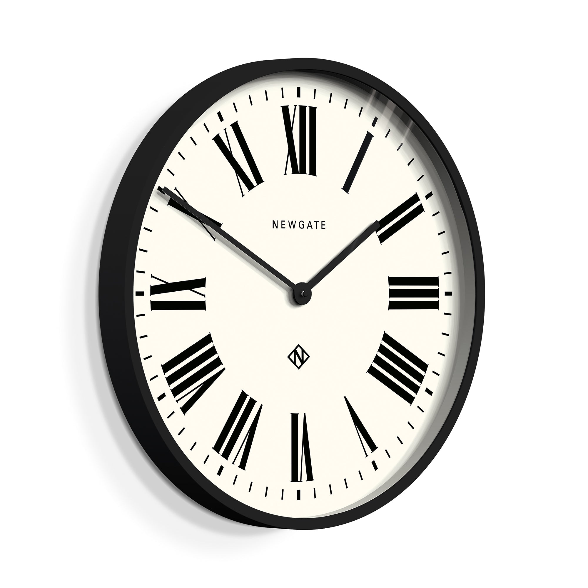 Newgate Number One Clock Italian Black V398-NGNUMONE148K