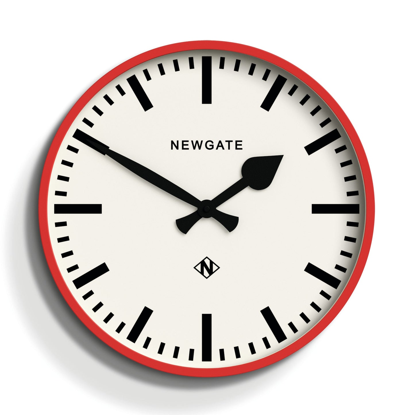 Newgate Railway Clock Red V398-NGNUMTHR390FER