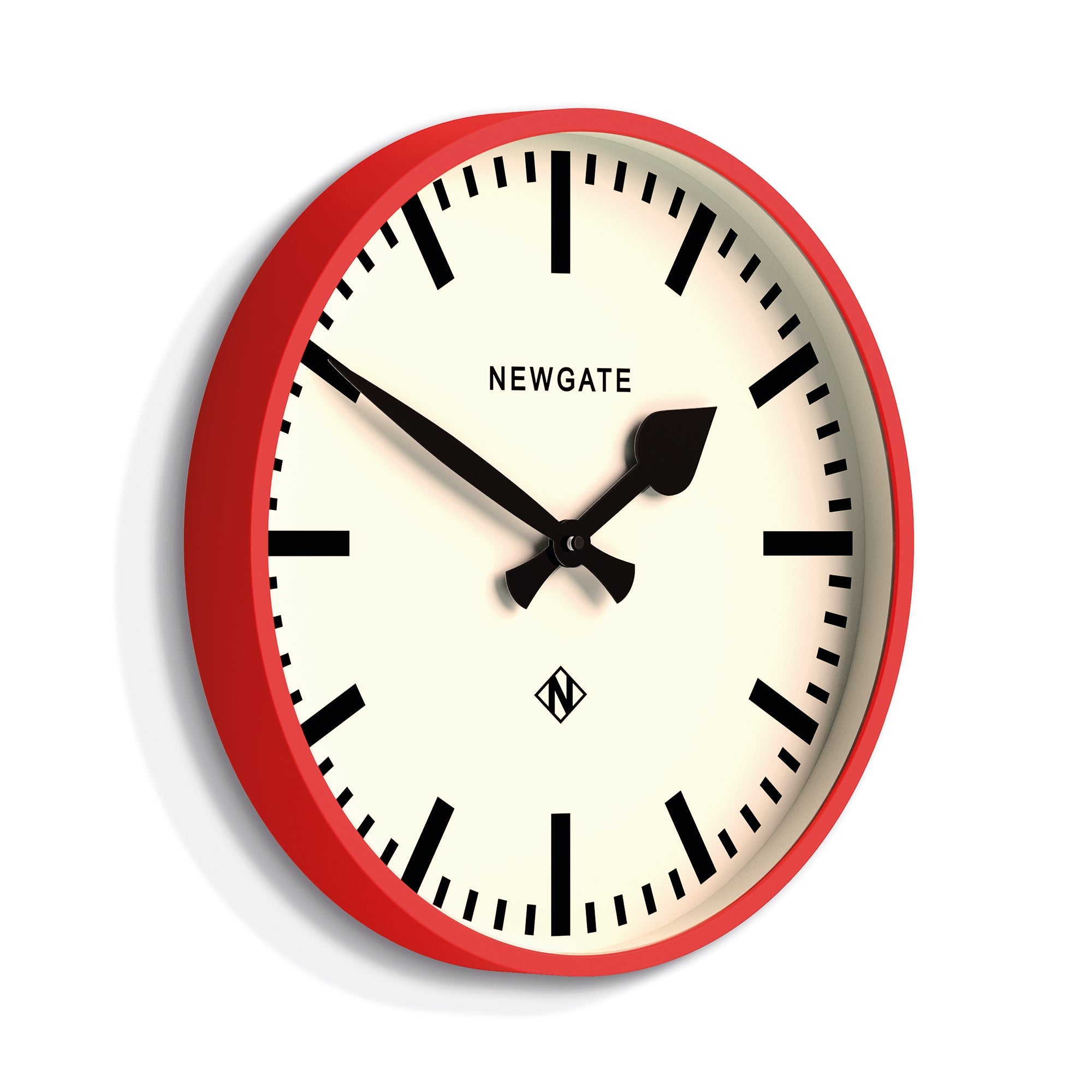 Newgate Railway Clock Red V398-NGNUMTHR390FER
