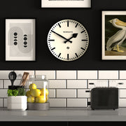 Newgate Railway Clock Black V398-NGNUMTHR390K
