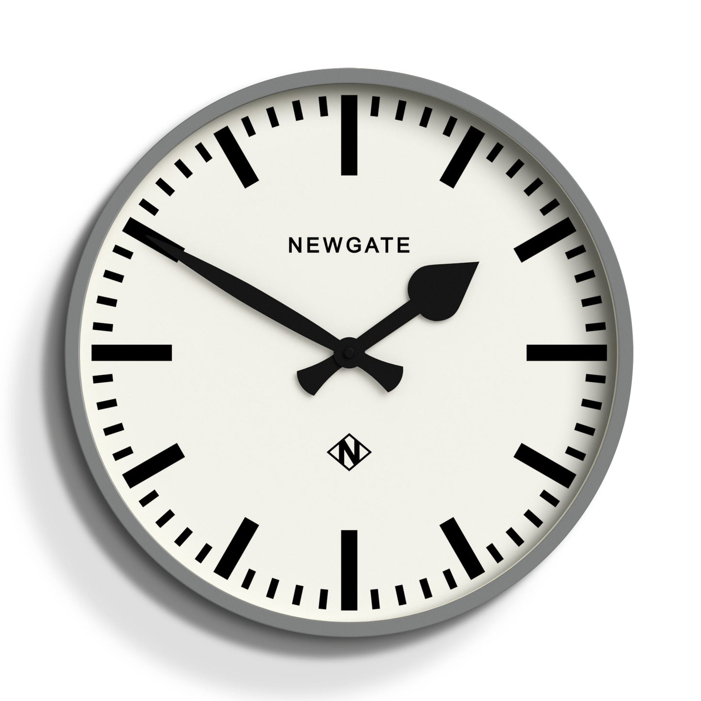 Newgate Railway Clock Grey V398-NGNUMTHR390PGY
