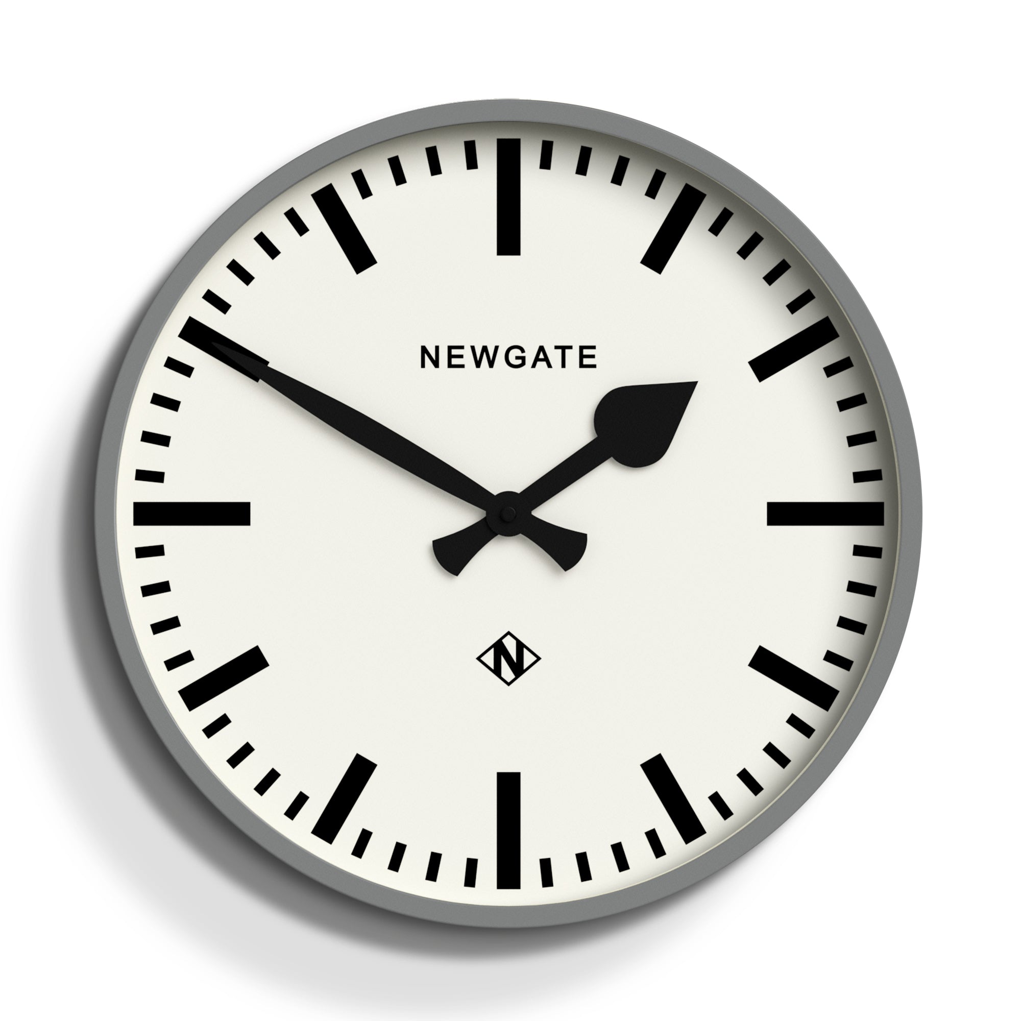 Newgate Railway Clock Grey V398-NGNUMTHR390PGY