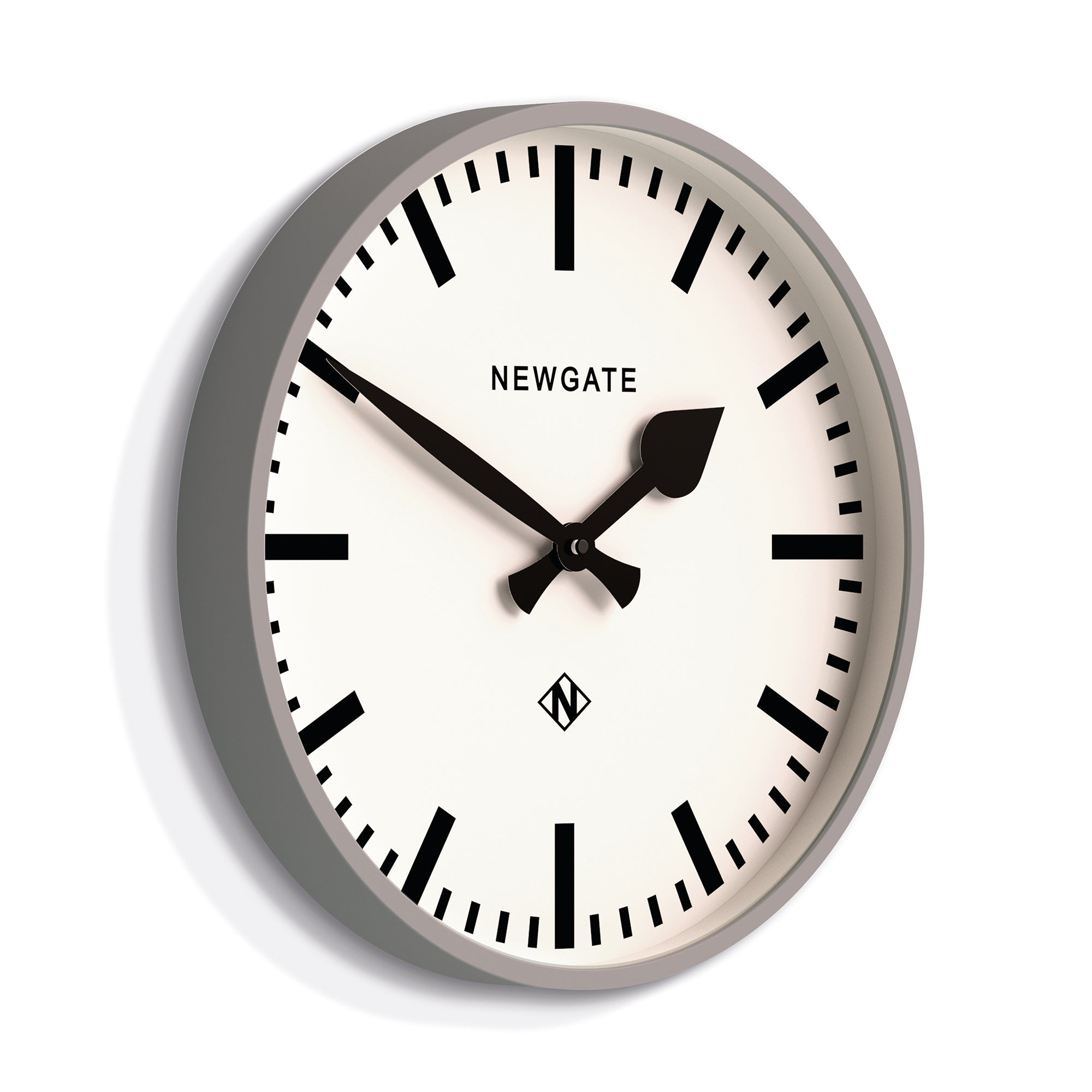 Newgate Railway Clock Grey V398-NGNUMTHR390PGY
