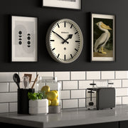 Newgate Railway Clock Grey V398-NGNUMTHR390PGY