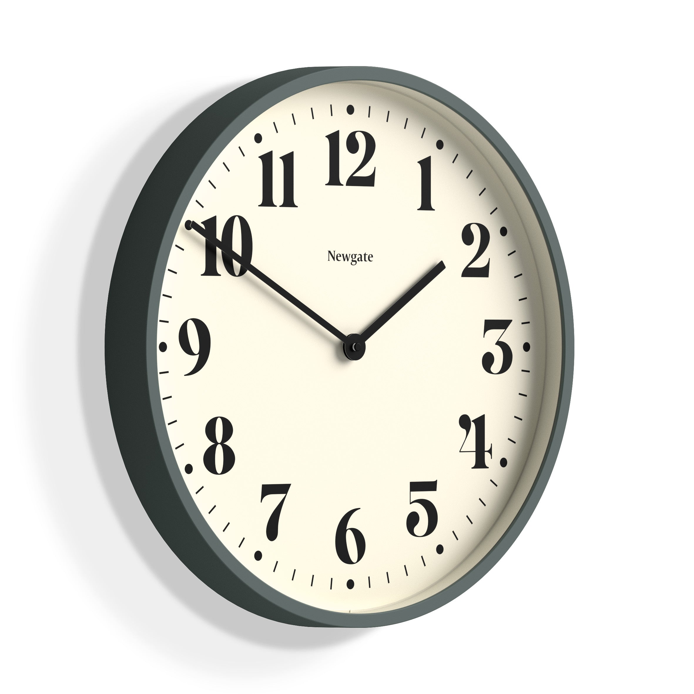 Newgate Number Two Wall Clock Asparagus Green V398-NGNUMTWO240ASG