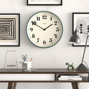 Newgate Number Two Wall Clock Asparagus Green V398-NGNUMTWO240ASG