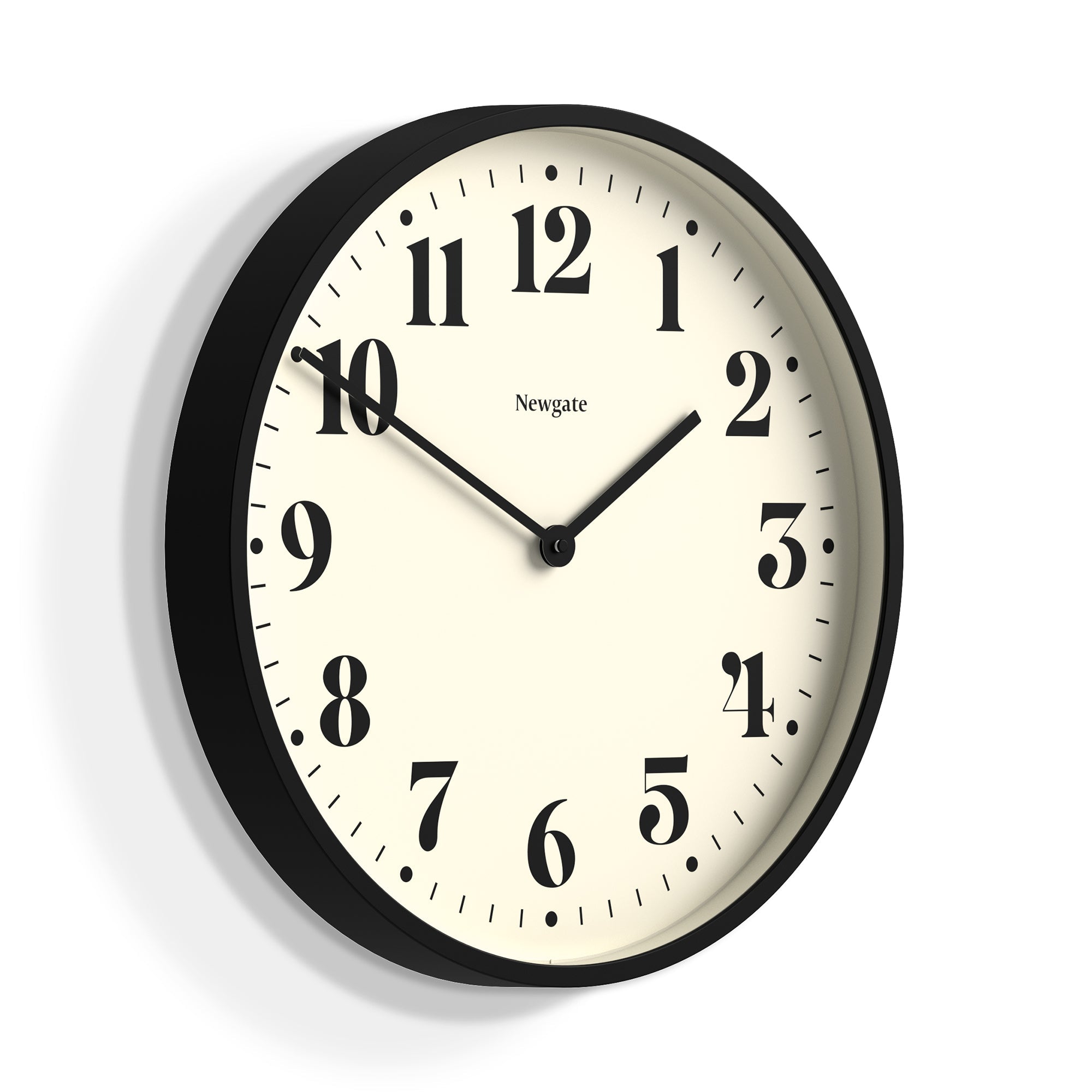 Newgate Number Two Wall Clock Matte Black V398-NGNUMTWO240K