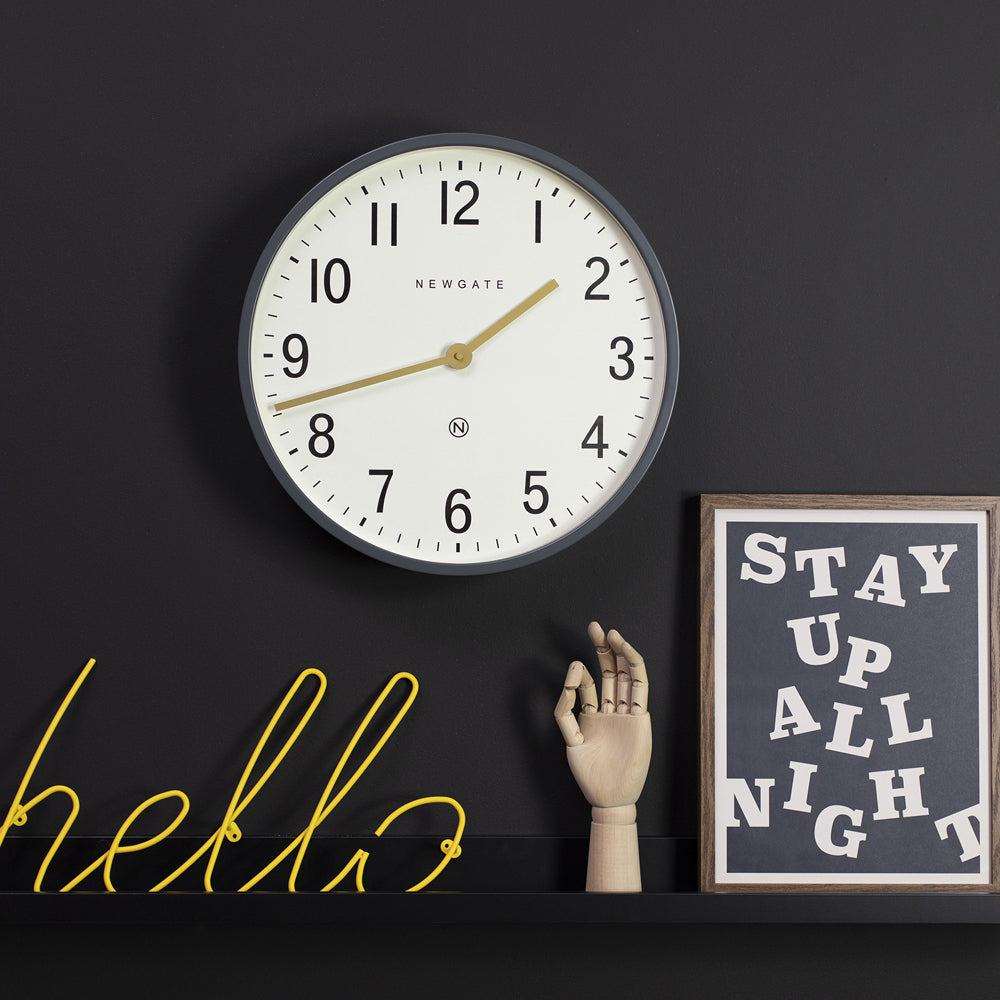 Newgate Mr Edwards Clock Matte Blizzard Grey V398-NGPUT371BGY