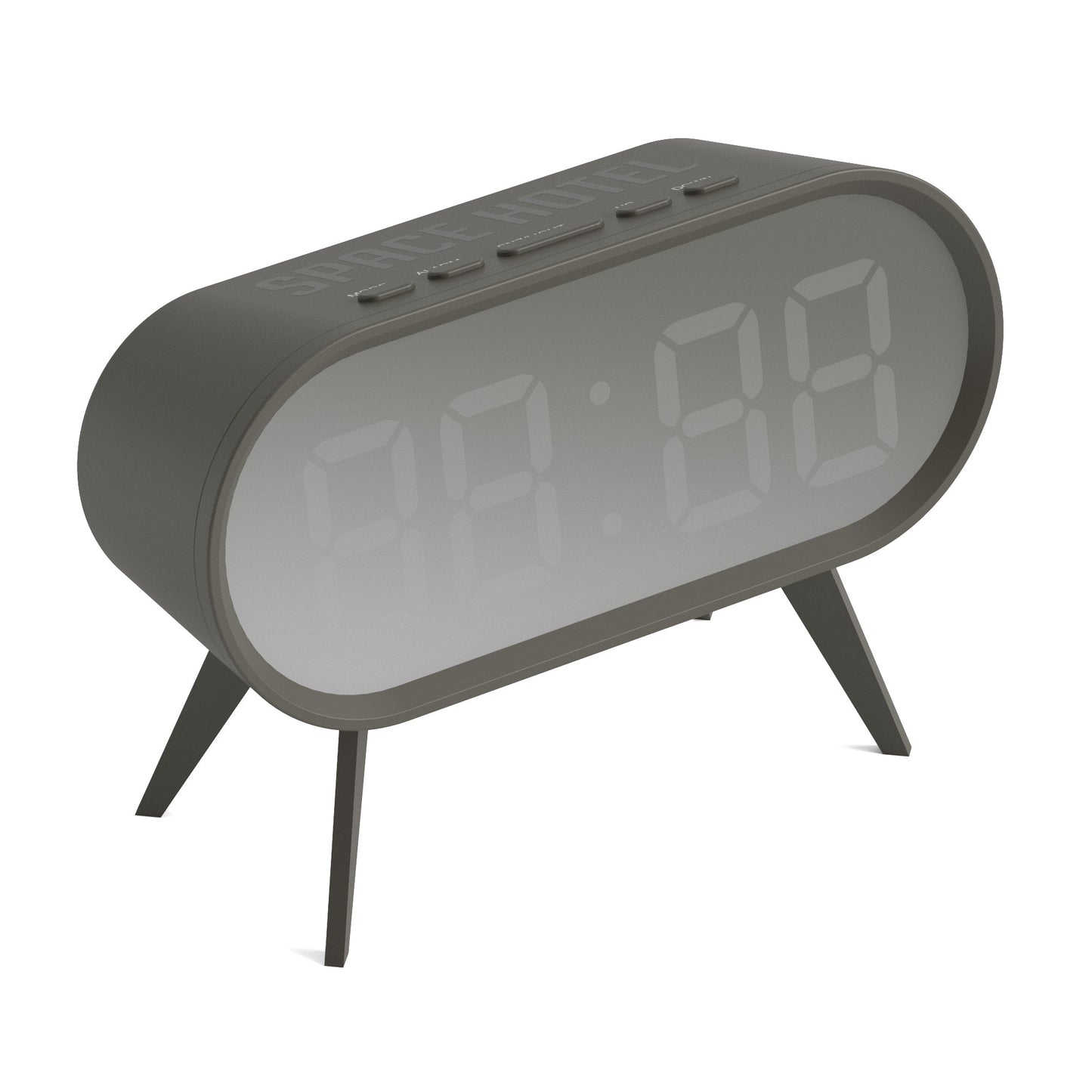 Newgate Space Hotel Cyborg Led Alarm Clock Grey V398-NGSH-CYBO-S1-GY