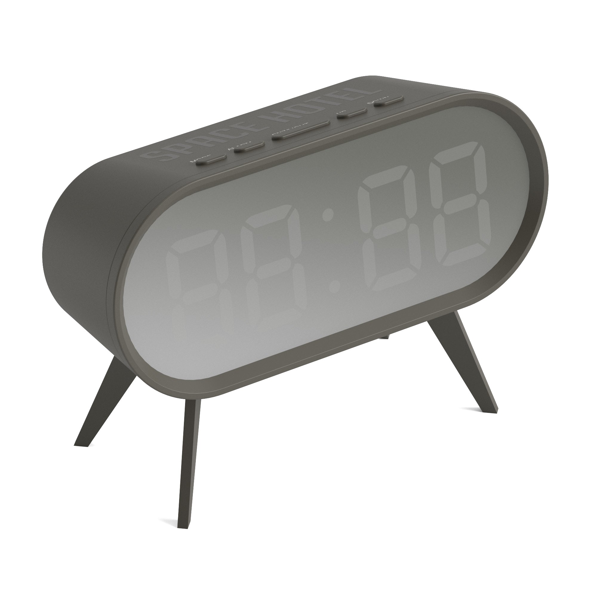 Newgate Space Hotel Cyborg Led Alarm Clock Grey V398-NGSH-CYBO-S1-GY
