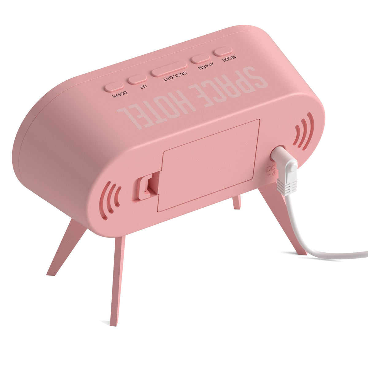 Newgate Space Hotel Cyborg Led Alarm Clock Pink V398-NGSH-CYBO-S1-PK