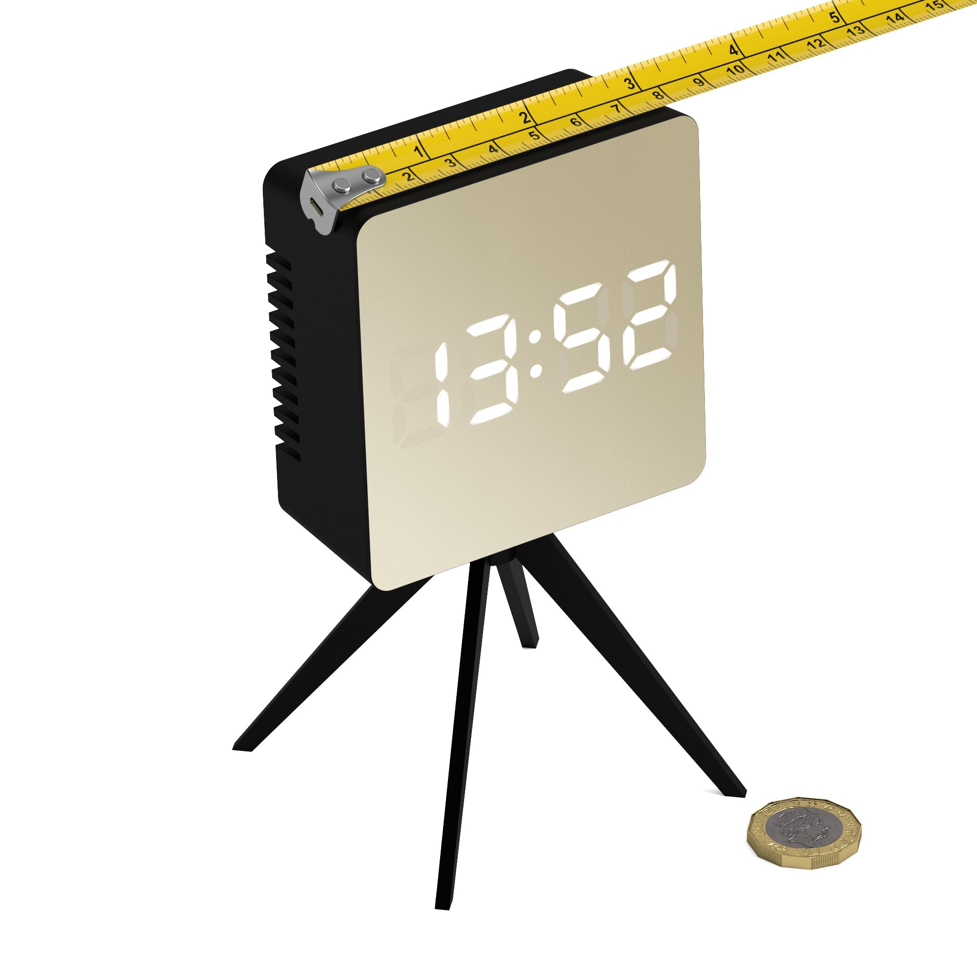 Newgate Space Hotel Droid Led Alarm Clock Black V398-NGSH-DROI-G1-K