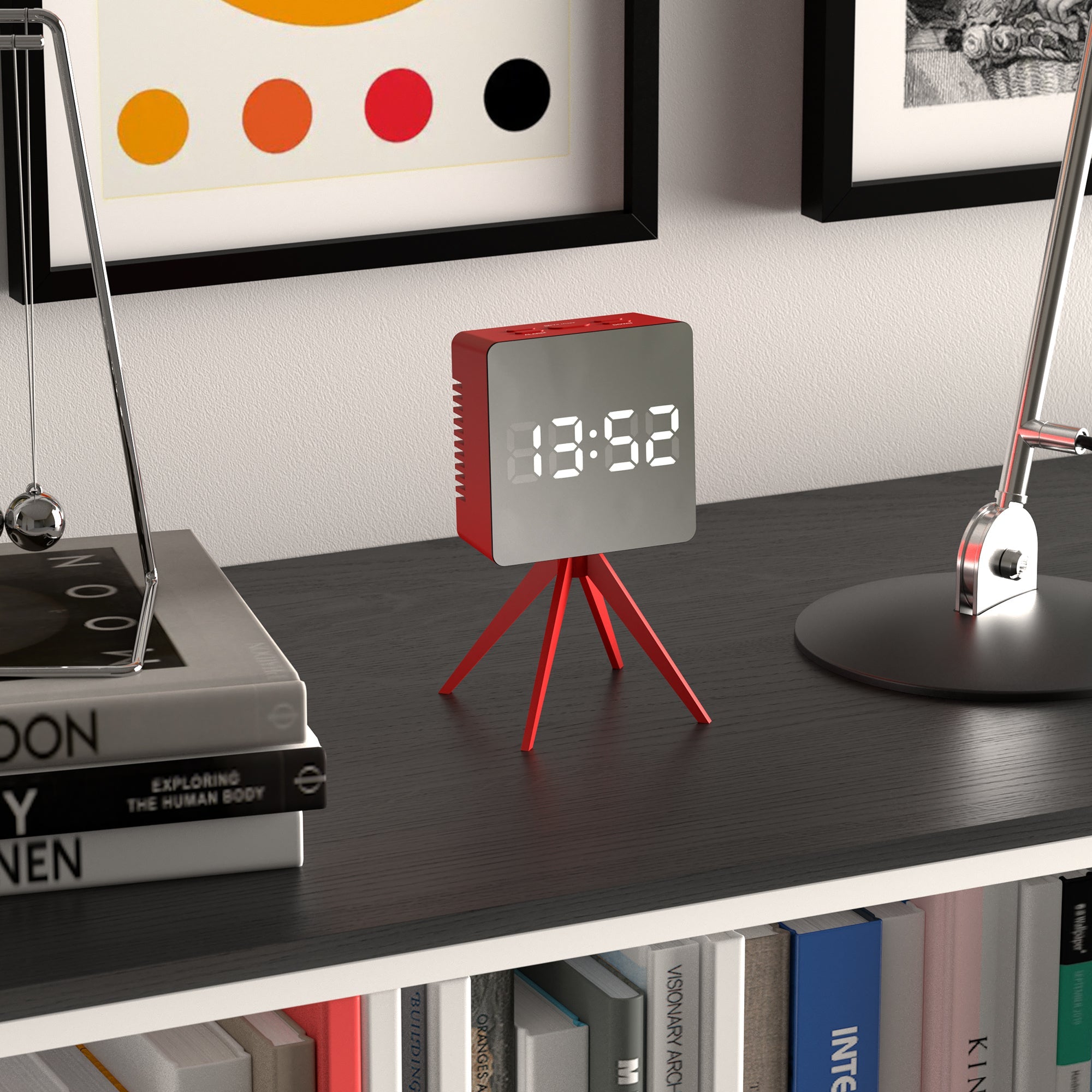 Newgate Space Hotel Droid Led Alarm Clock Red V398-NGSH-DROI-S1-FER
