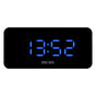 Newgate Space Hotel Hypertron Alarm Clock Black Case - Black Lens - Blue Led V398-NGSH-HYPE-BL1-K
