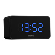 Newgate Space Hotel Hypertron Alarm Clock Black Case - Black Lens - Blue Led V398-NGSH-HYPE-BL1-K