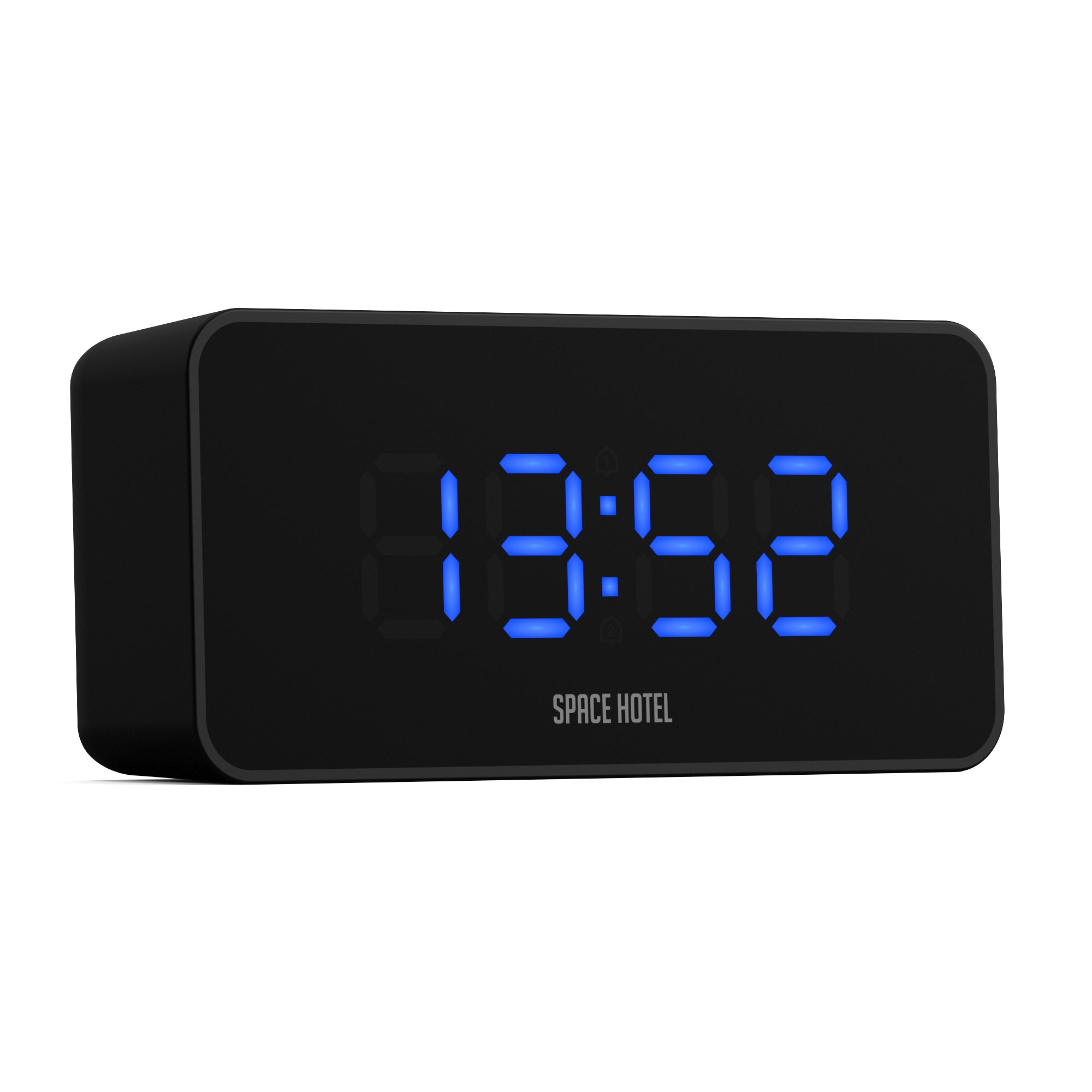 Newgate Space Hotel Hypertron Alarm Clock Black Case - Black Lens - Blue Led V398-NGSH-HYPE-BL1-K