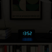 Newgate Space Hotel Hypertron Alarm Clock Black Case - Black Lens - Blue Led V398-NGSH-HYPE-BL1-K