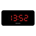 Newgate Space Hotel Hypertron Alarm Clock Black Case - Black Lens - Red Led V398-NGSH-HYPE-R1-K