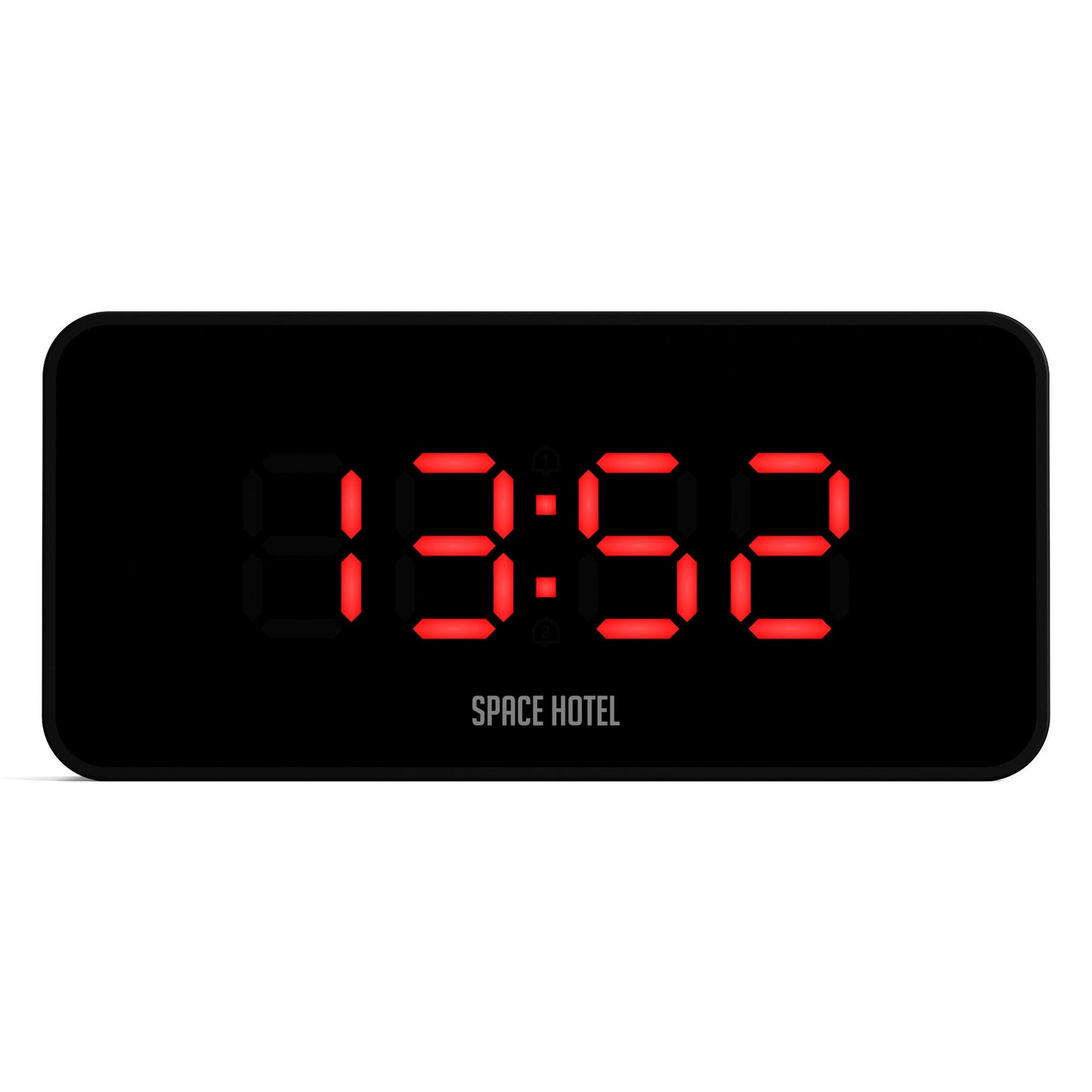 Newgate Space Hotel Hypertron Alarm Clock Black Case - Black Lens - Red Led V398-NGSH-HYPE-R1-K