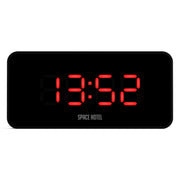 Newgate Space Hotel Hypertron Alarm Clock Black Case - Black Lens - Red Led V398-NGSH-HYPE-R1-K