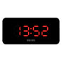 Newgate Space Hotel Hypertron Alarm Clock Black Case - Black Lens - Red Led V398-NGSH-HYPE-R1-K
