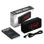 Newgate Space Hotel Hypertron Alarm Clock Black Case - Black Lens - Red Led V398-NGSH-HYPE-R1-K