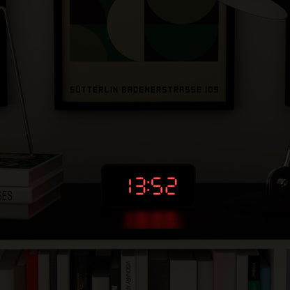 Newgate Space Hotel Hypertron Alarm Clock Black Case - Black Lens - Red Led V398-NGSH-HYPE-R1-K